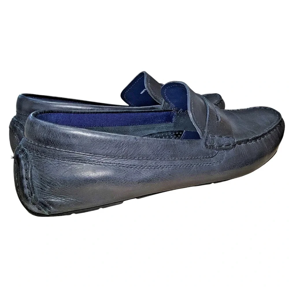 COLE HAAN Men's Signature Black Leather Driving Loafer Grand.0S Shoes Size 9.5 M